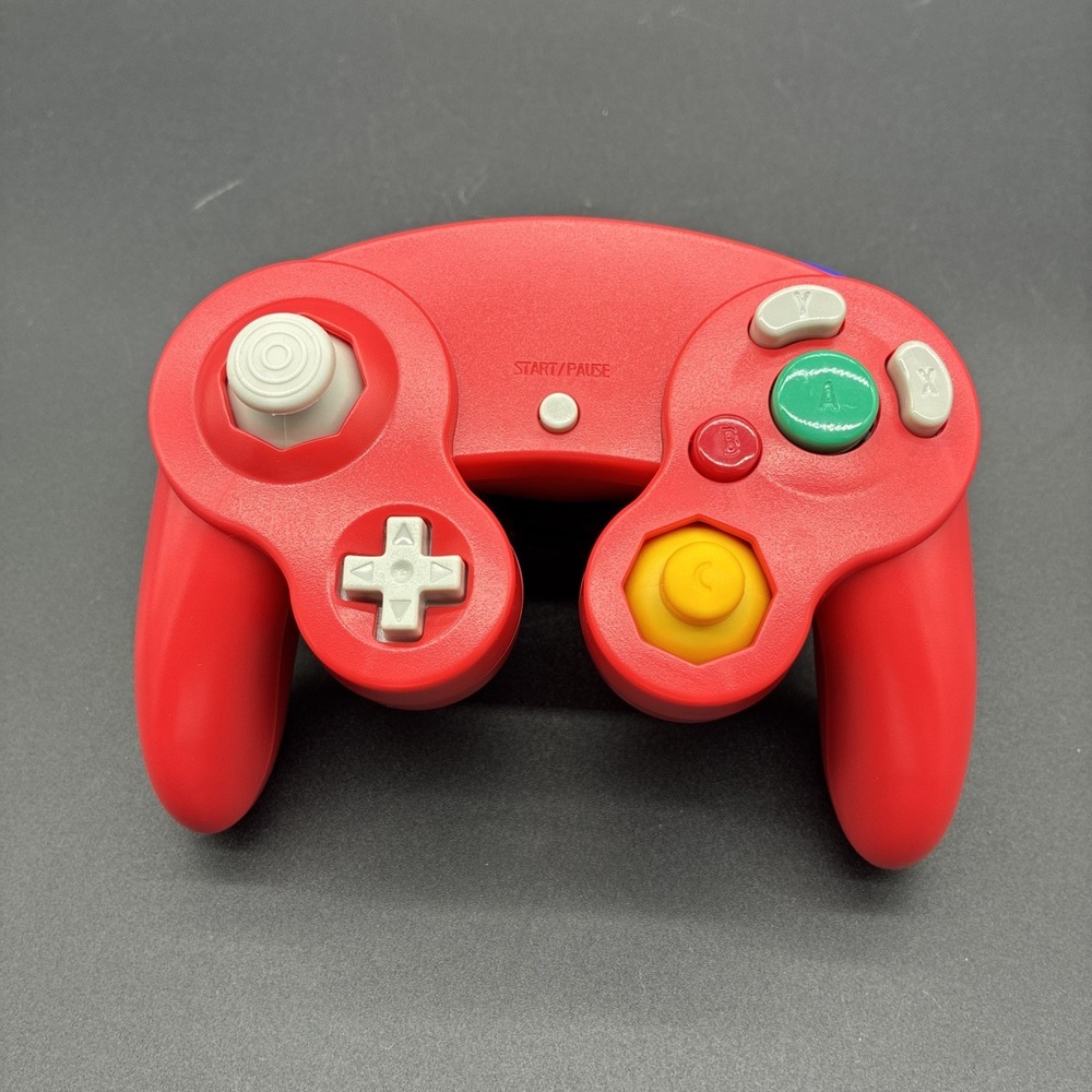 Nintendo GameCube Controller Red Third Party Non-OEM Tested All Buttons Work
